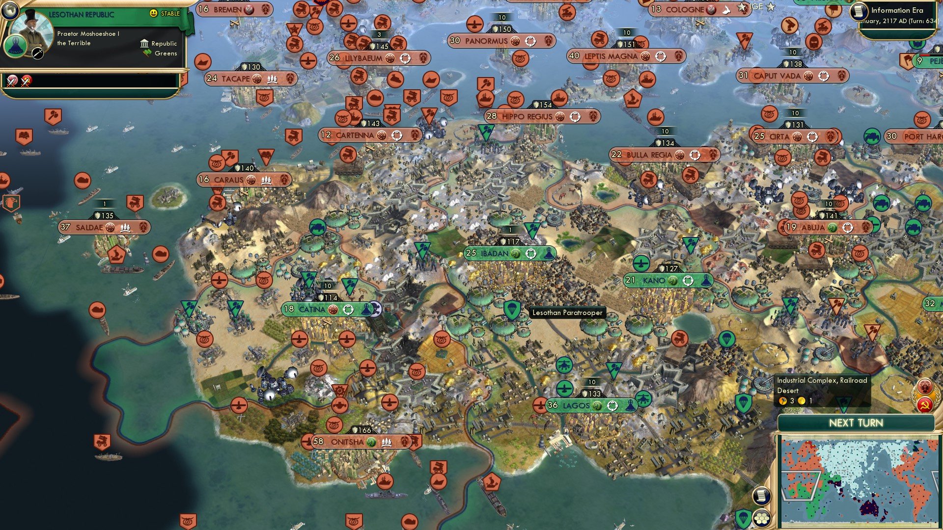 CBR In-Game Screenshot of USSR War arc, concluded