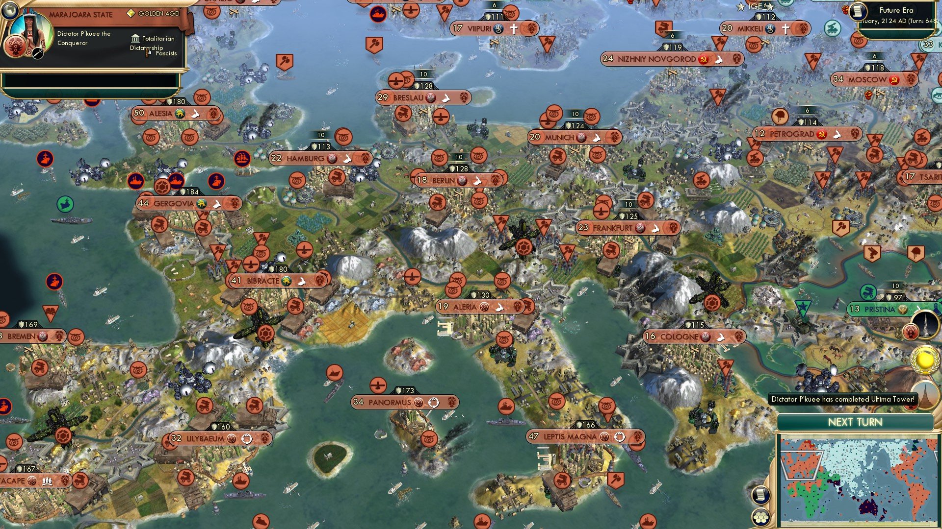CBR In-Game Screenshot of The New Europe