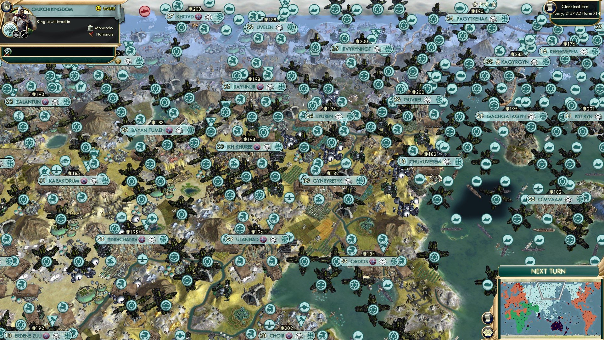 CBR In-Game Screenshot of Jesus christ that’s a lot of Nexi