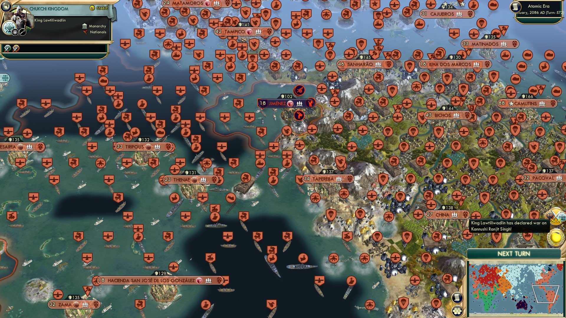 CBR In-Game Screenshot of Stacked Cores