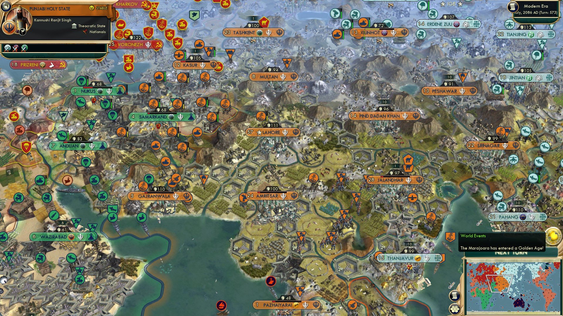 CBR In-Game Screenshot of The Walls Close In...