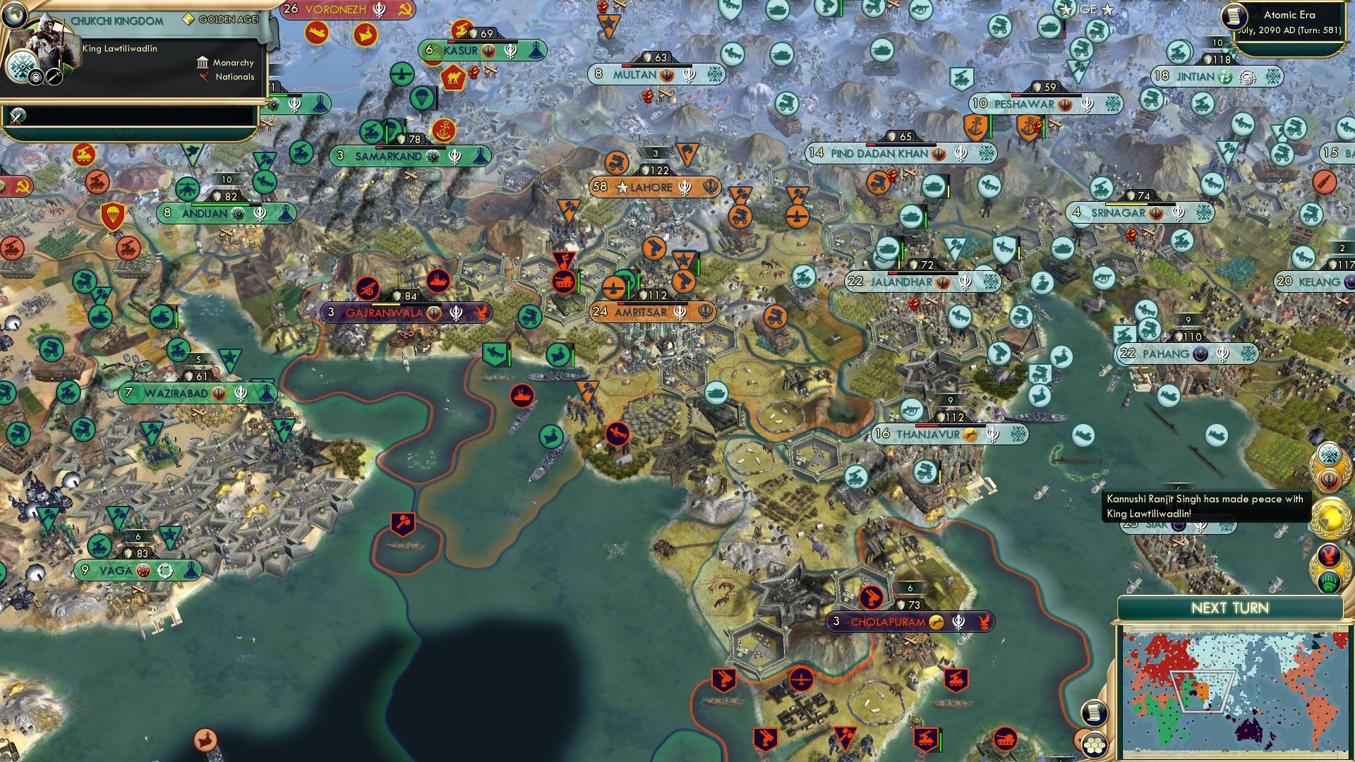 CBR In-Game Screenshot of Peace in our Time