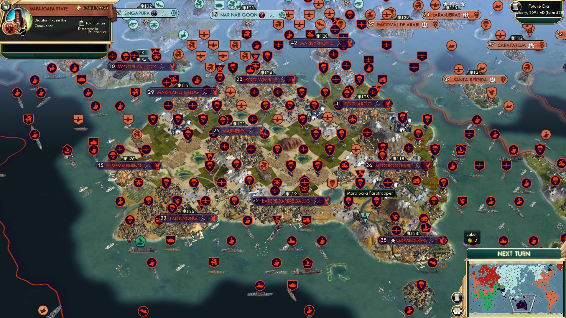 CBR In-Game Screenshot of Land Down Under