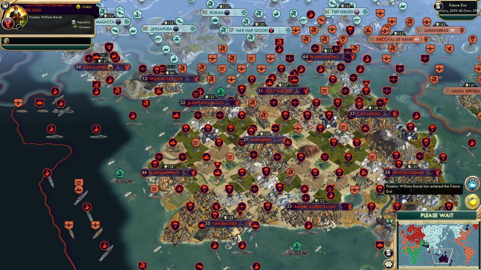 CBR In-Game Screenshot of Tech race