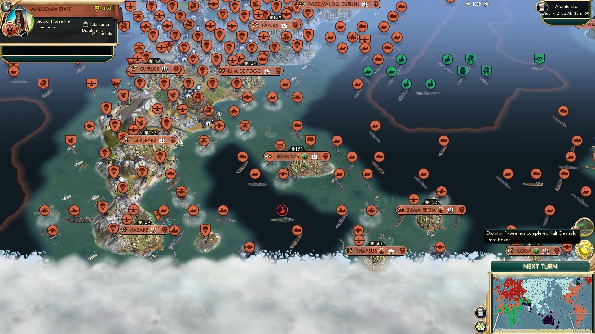 CBR In-Game Screenshot of Southern shots