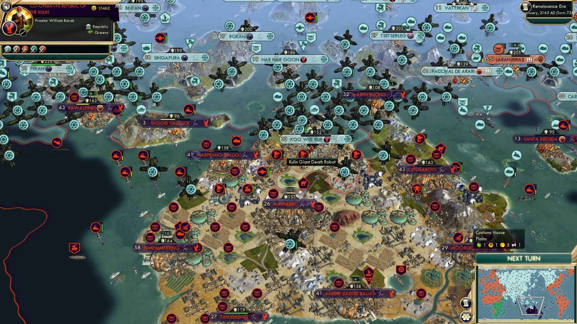 CBR In-Game Screenshot of Landing in the Land Down Under