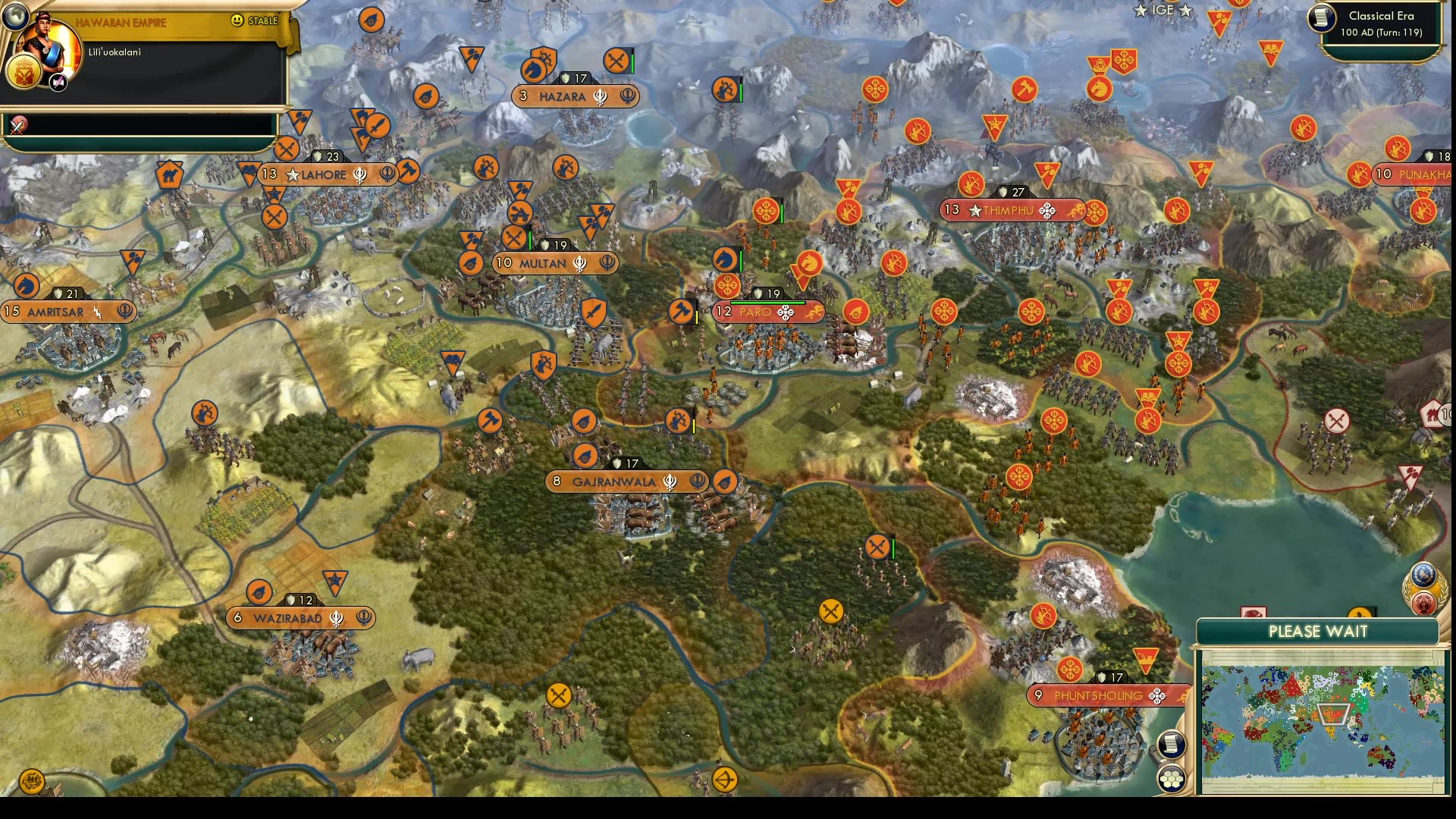 CBR In-Game Screenshot of Orange Vs. Orange