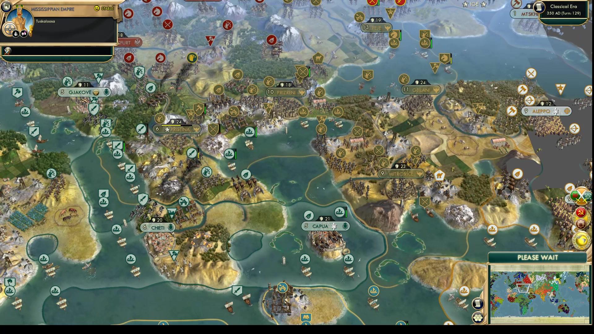 CBR In-Game Screenshot of Balkan unification effort