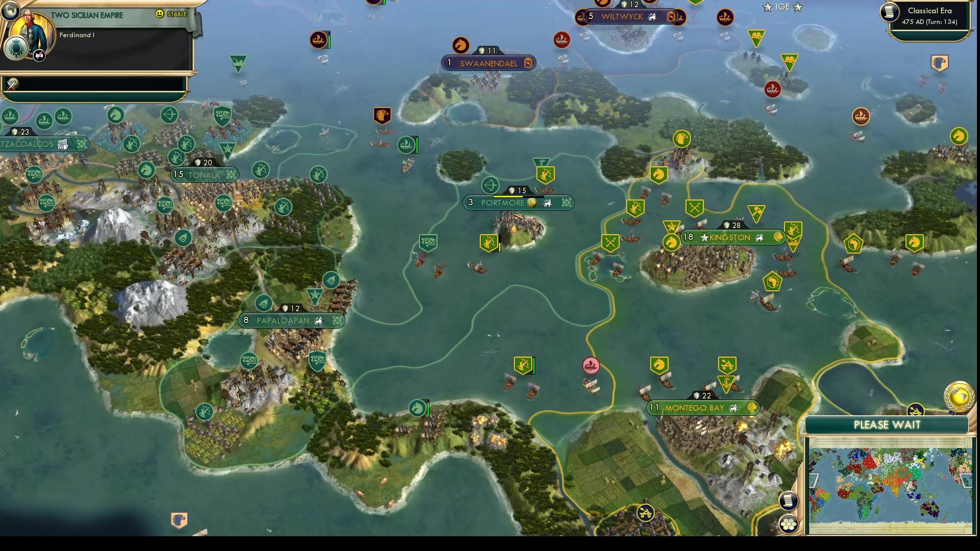 CBR In-Game Screenshot of Olmec waters