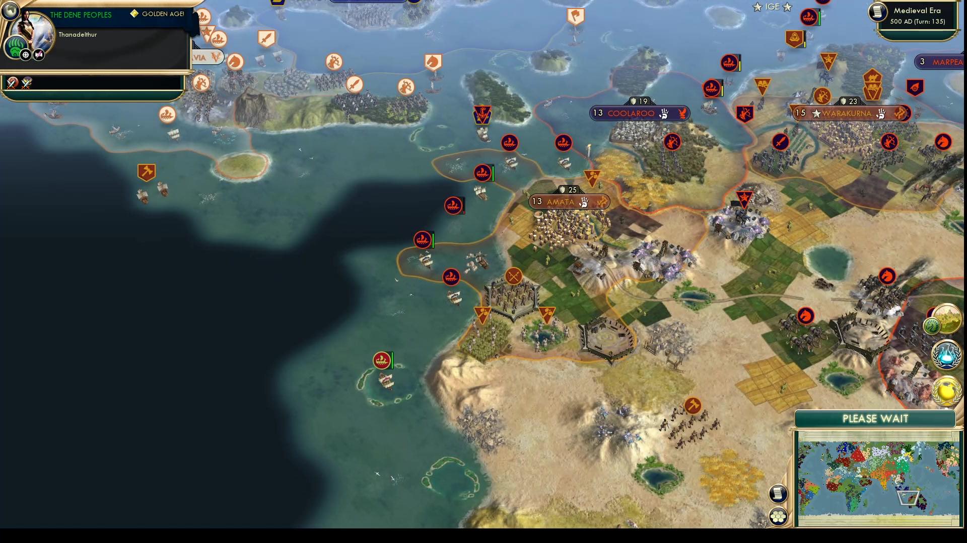 CBR In-Game Screenshot of The desert burns