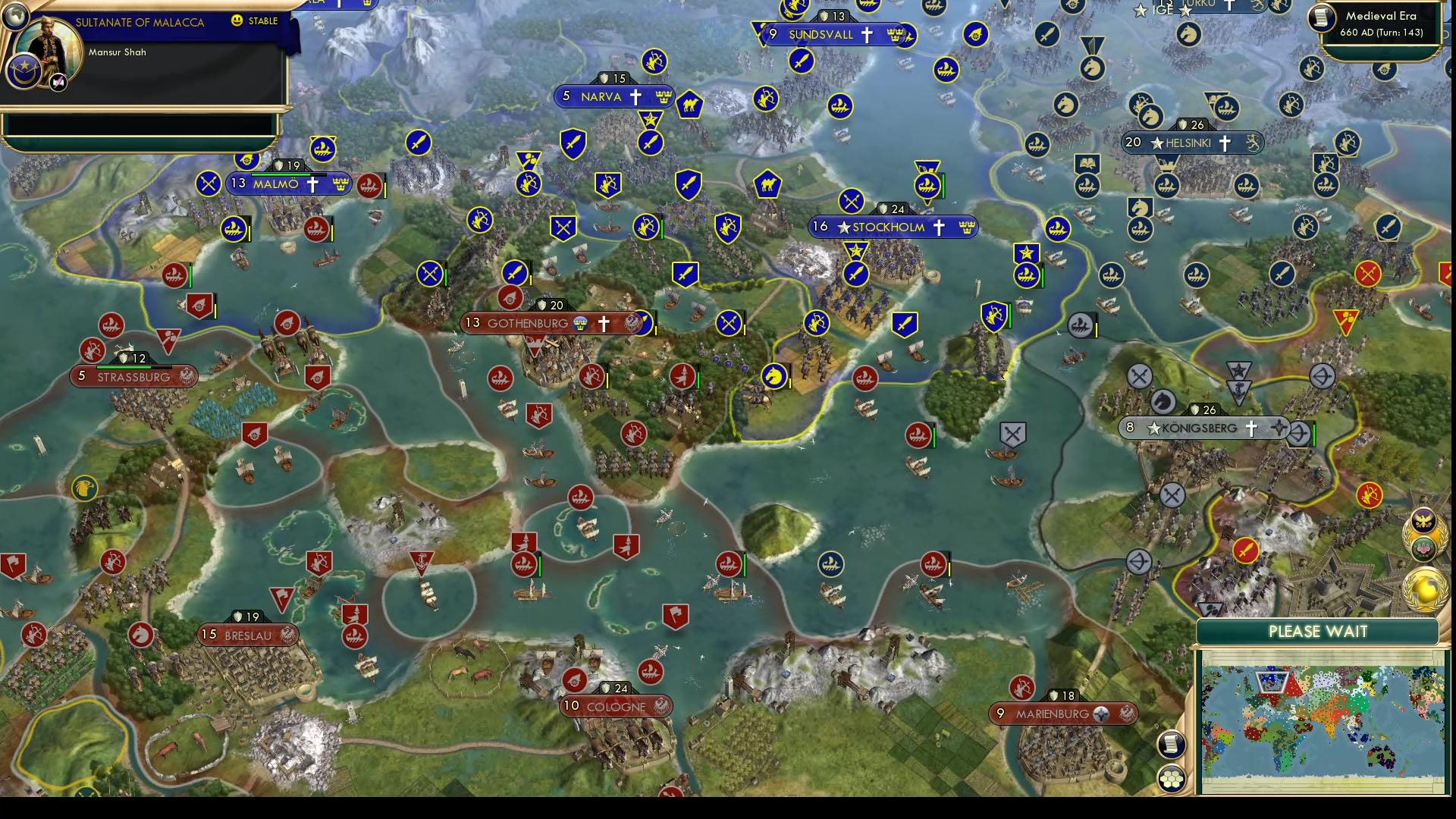 CBR In-Game Screenshot of Stalemate on the northern front
