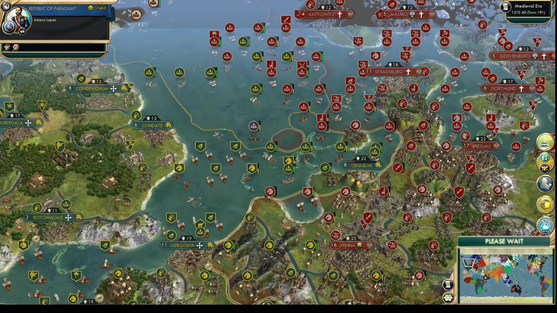 CBR In-Game Screenshot of On the Shores of Western Europe