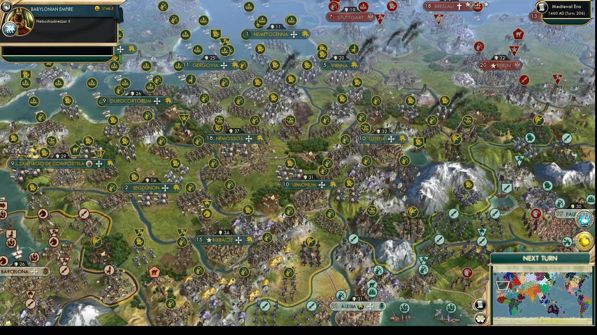 CBR In-Game Screenshot of Gallia Invicta