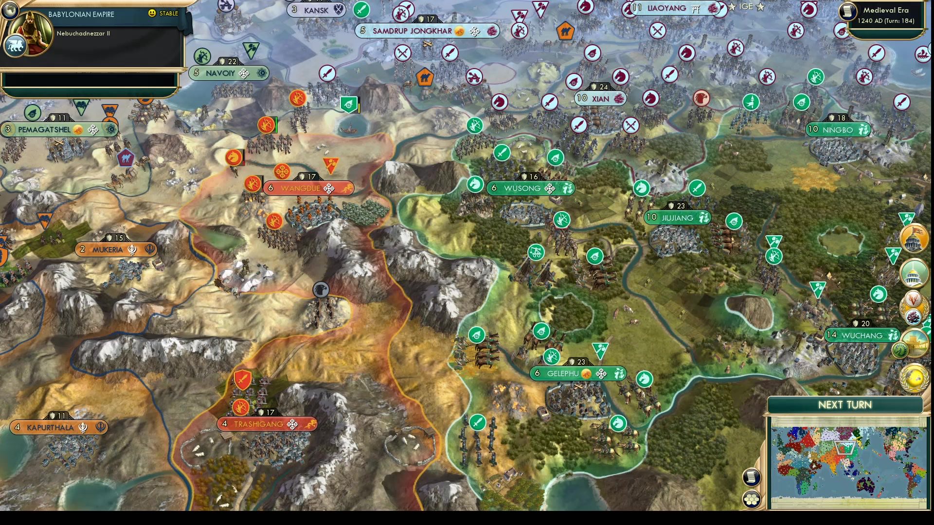 CBR In-Game Screenshot of The Thin, Light Red Line