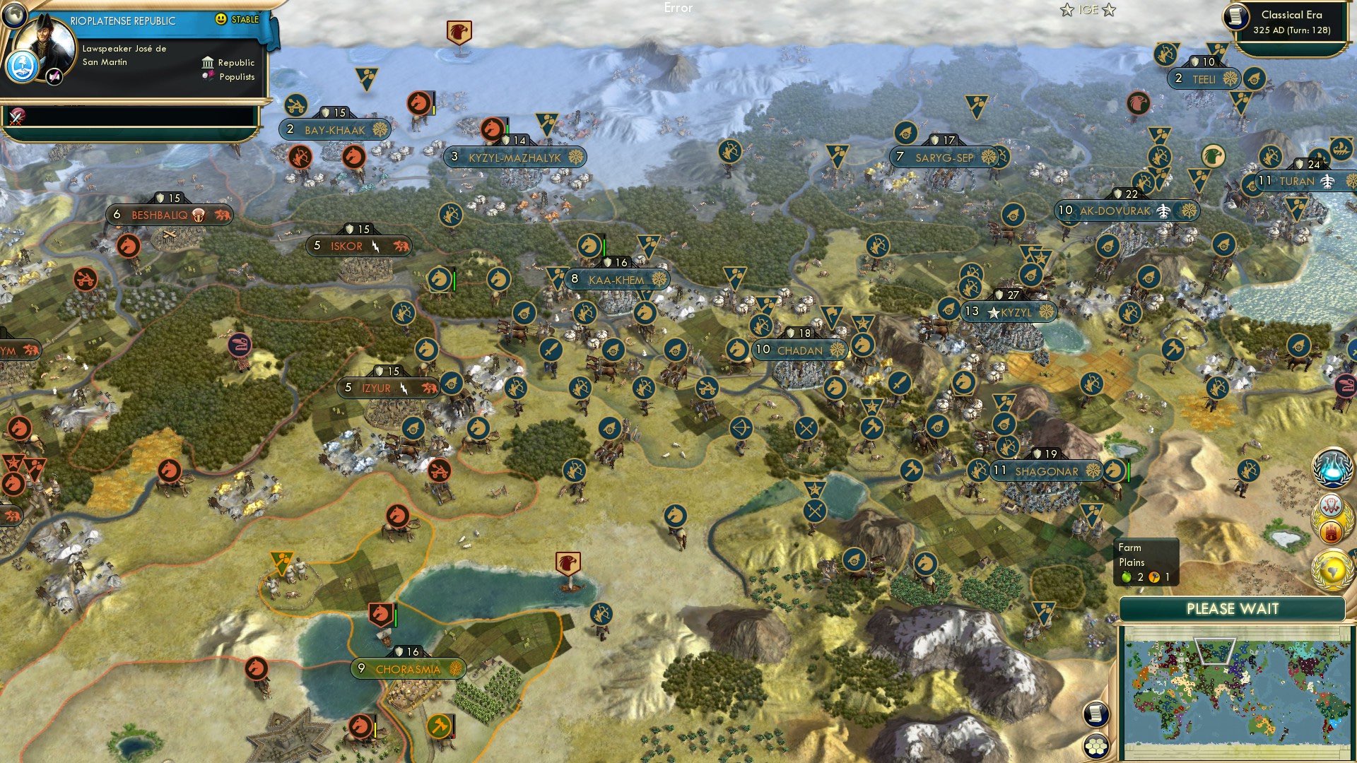 CBR In-Game Screenshot of Izyur Army Still Running?