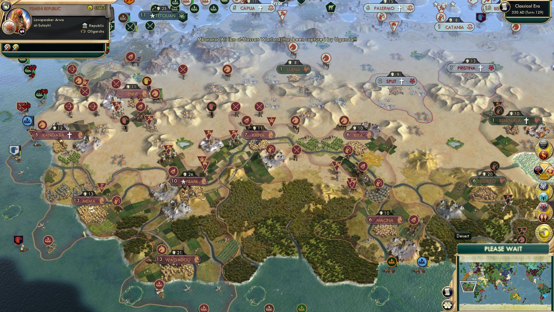 CBR In-Game Screenshot of Lonely Desert City Seeking Petra