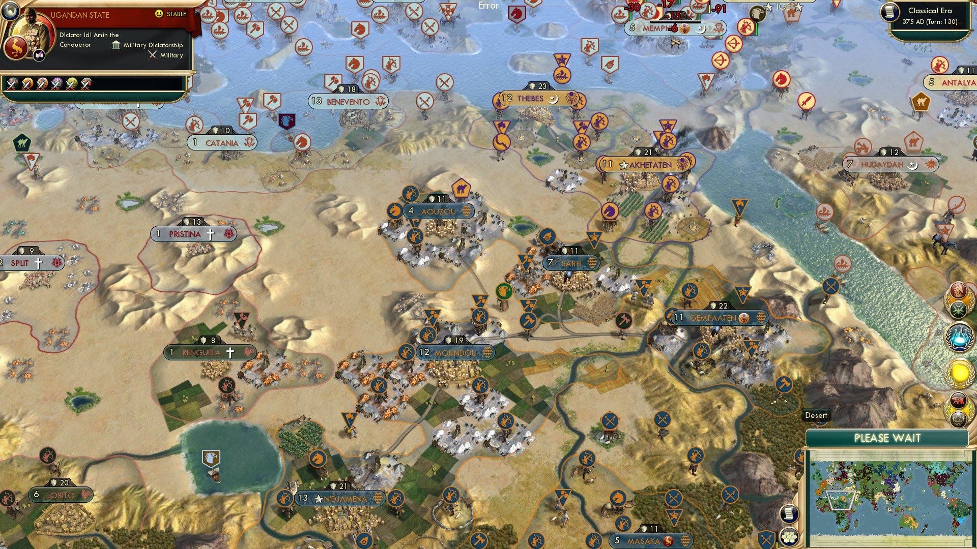 CBR In-Game Screenshot of Think of the Economic Opportunities Pharaoh!
