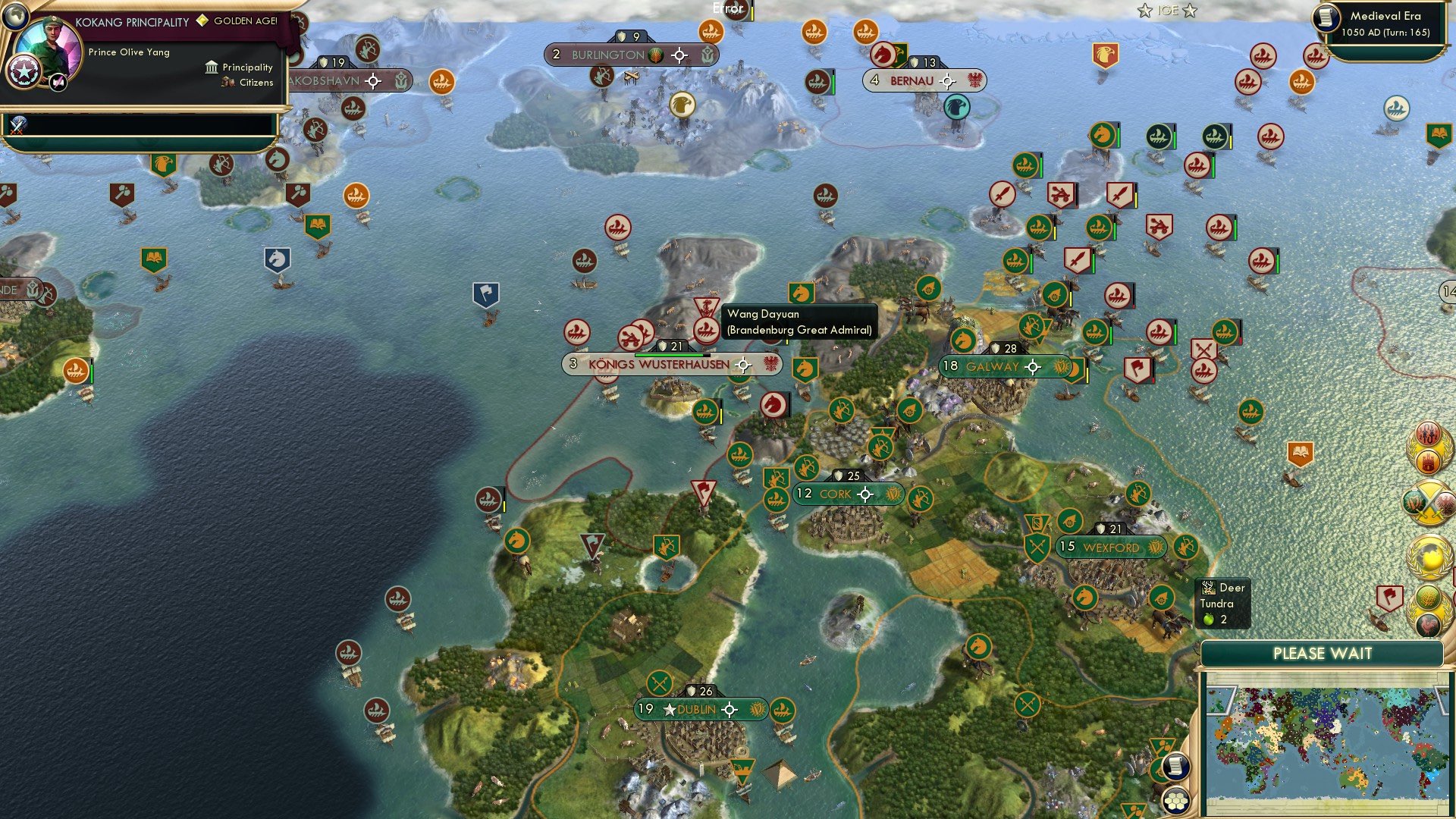 CBR In-Game Screenshot of Sailing into a Brandenburg