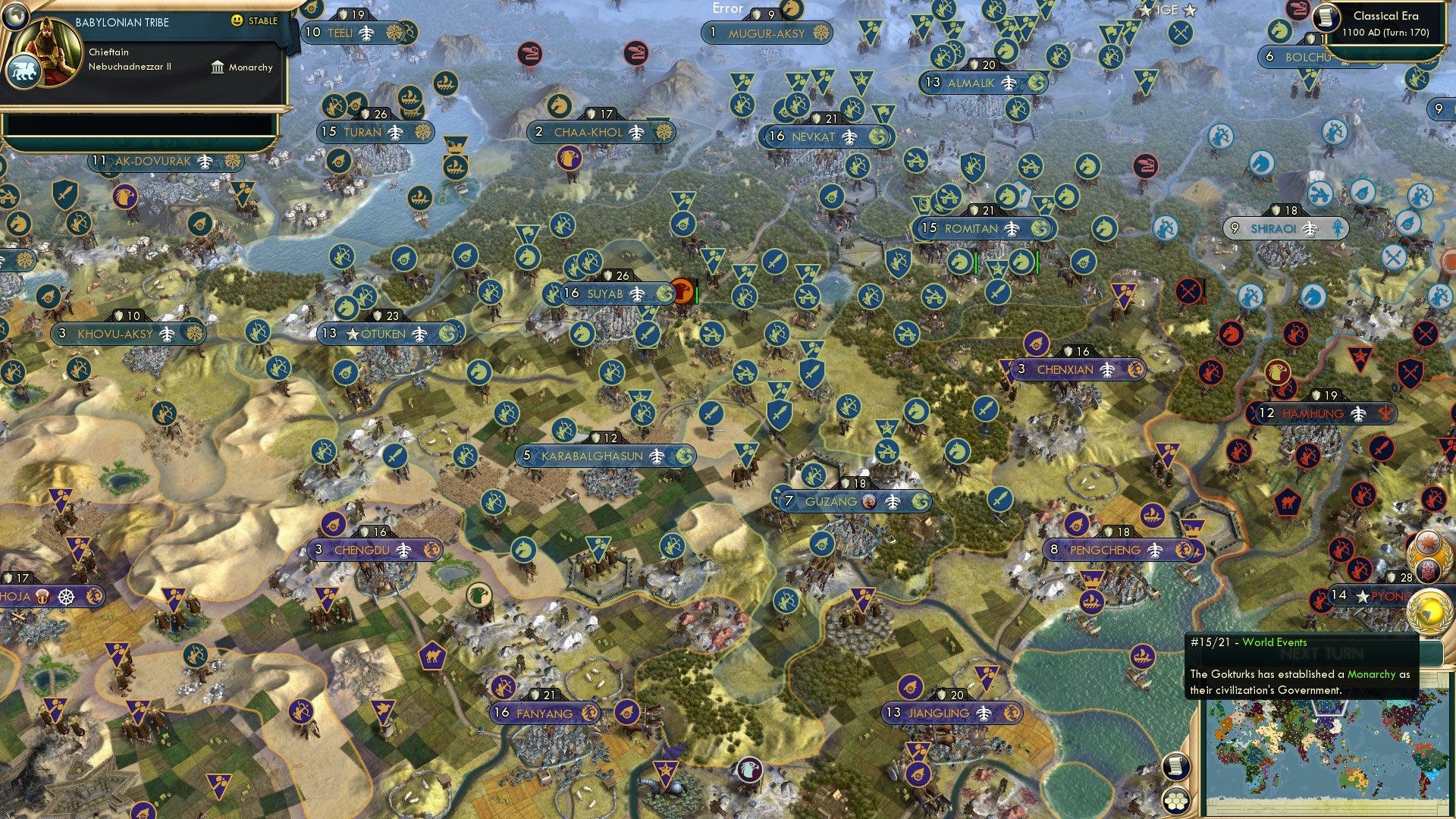 CBR In-Game Screenshot of Thanksgiving Gokturkey