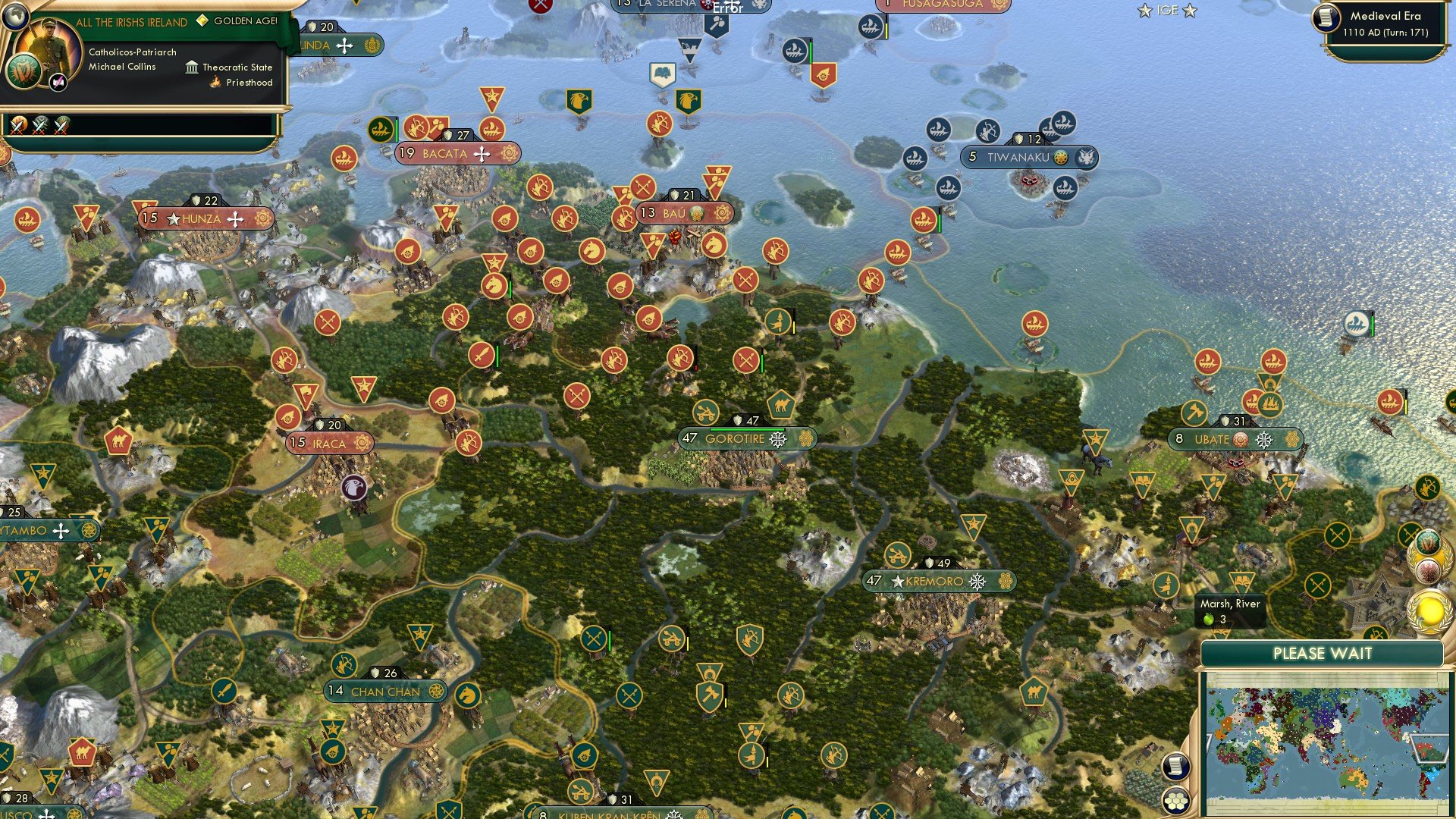 CBR In-Game Screenshot of Goro-tiring out