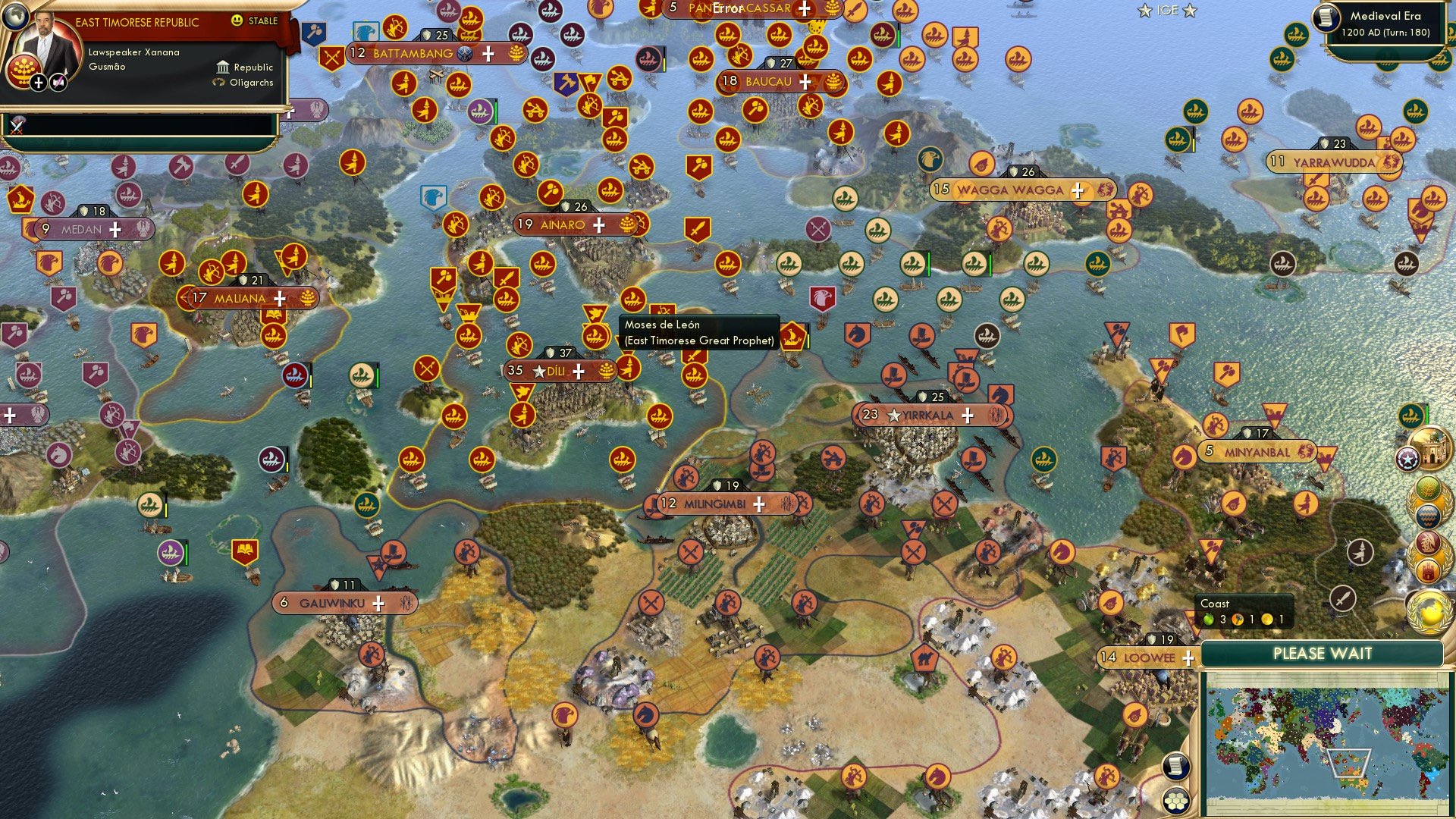 CBR In-Game Screenshot of Moses de Timor