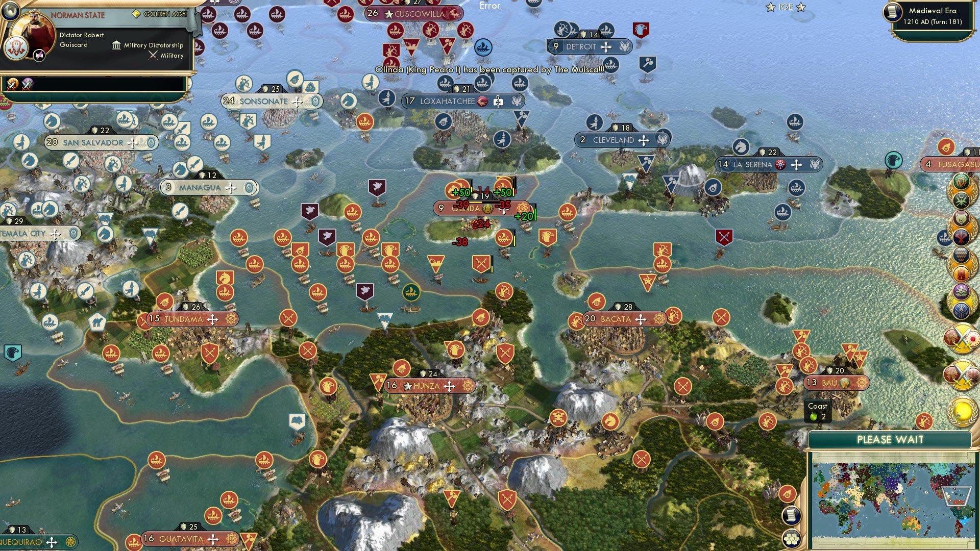 CBR In-Game Screenshot of Caribbean Consolidations