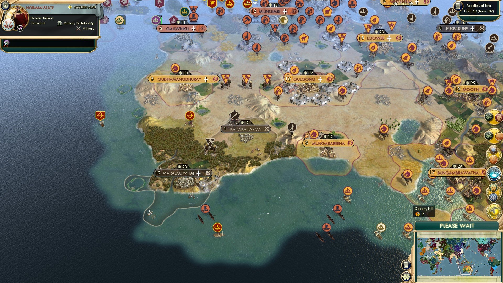 CBR In-Game Screenshot of Outlining the Outback