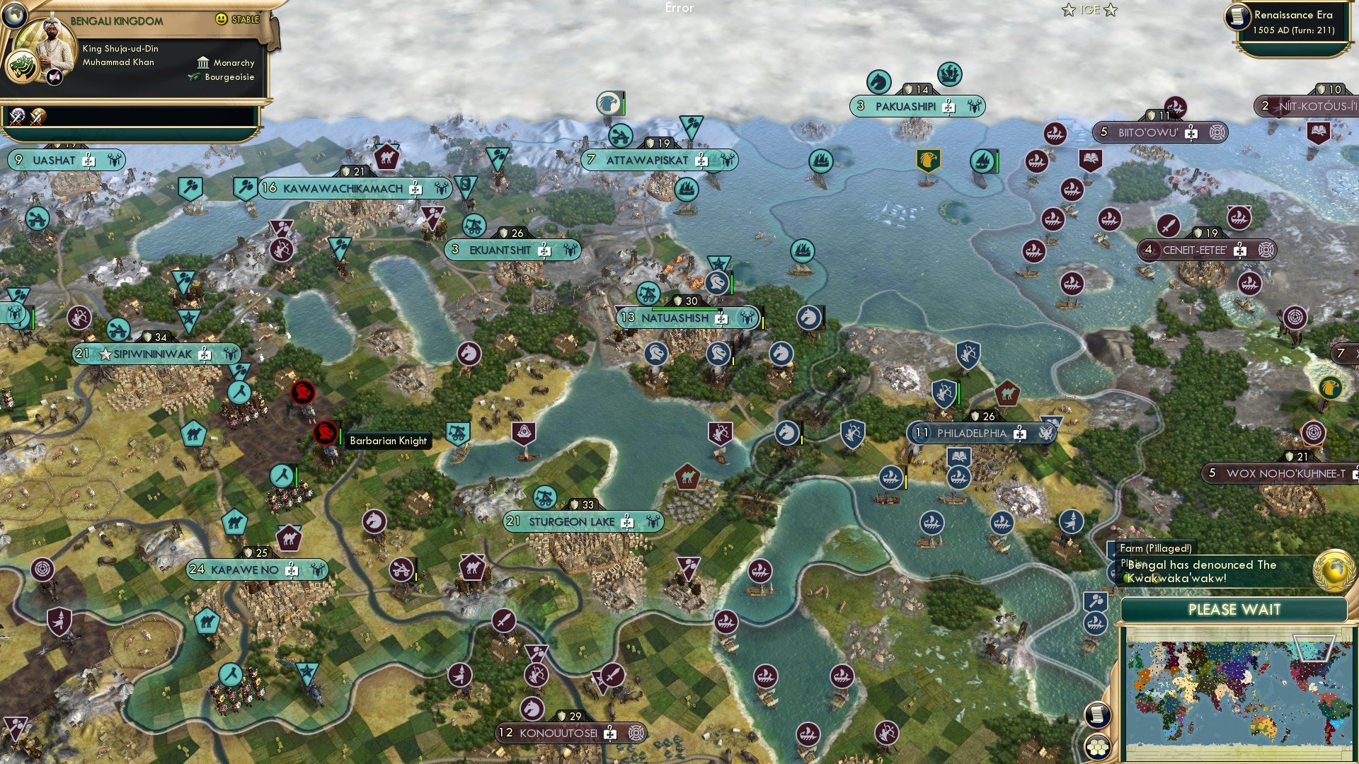 CBR In-Game Screenshot of Challenge: Capture cities with only cavalry (Very Hard)