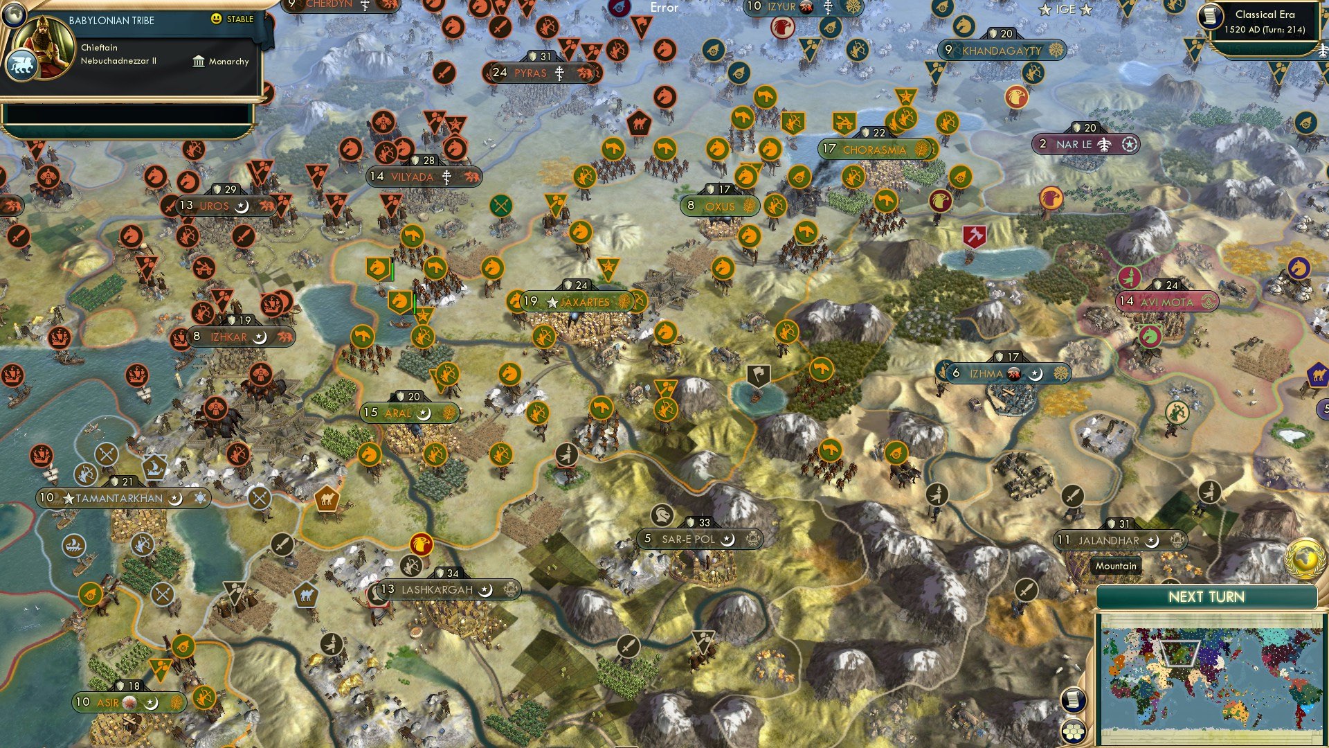 CBR In-Game Screenshot of Opportunities dried up like the Aral Sea