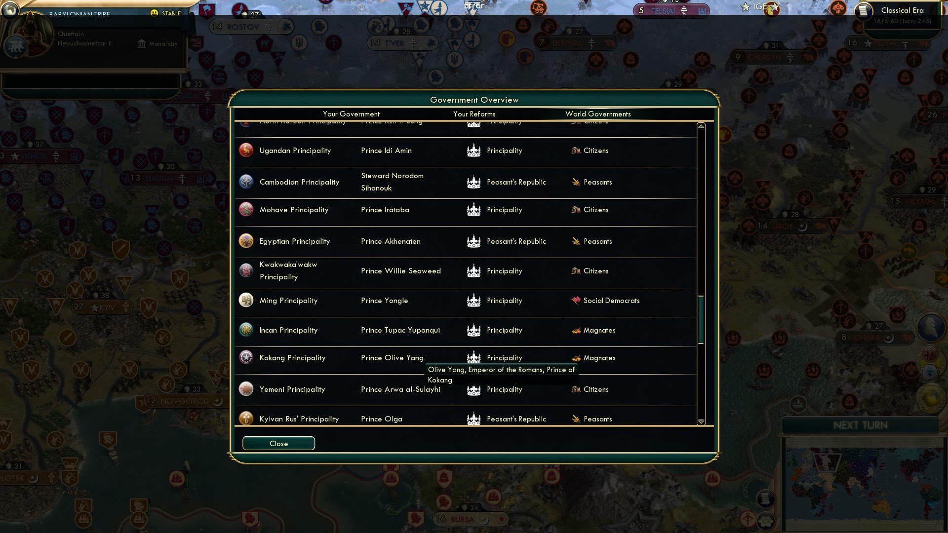 CBR In-Game Screenshot of Emperors and Peasants