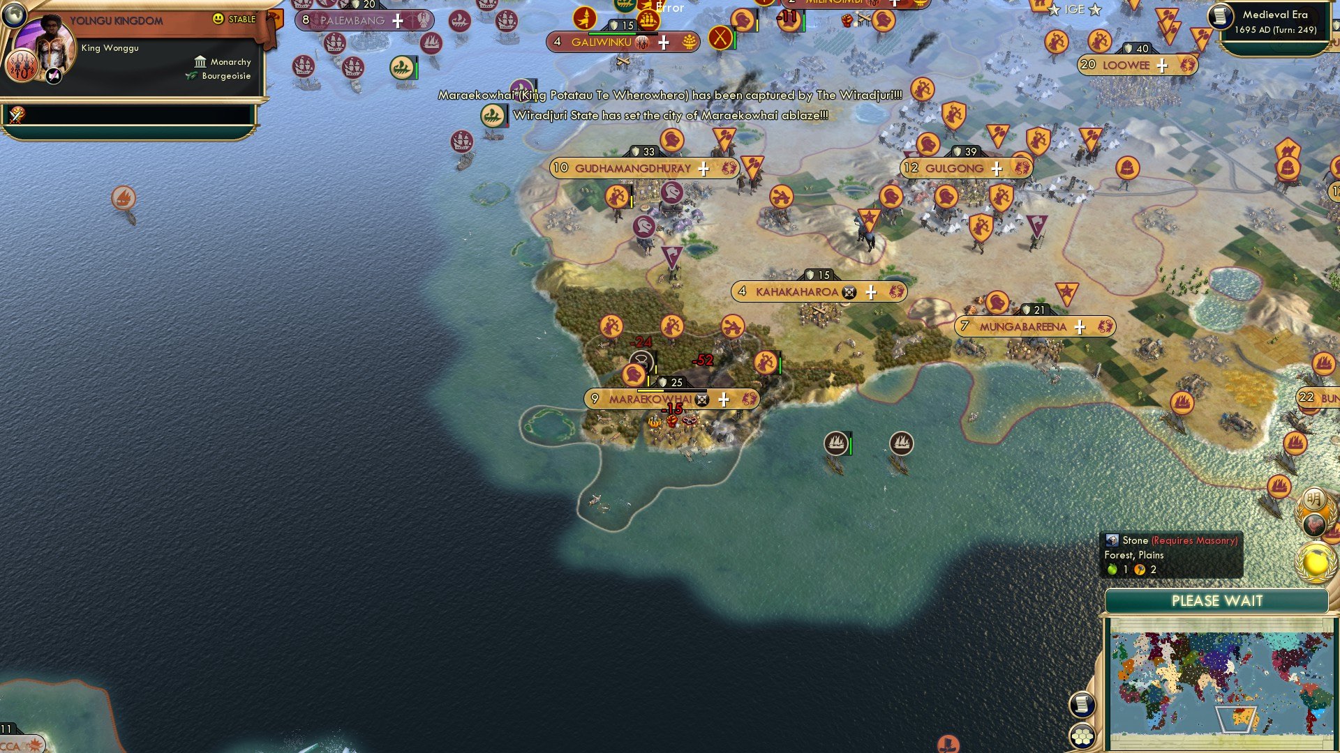 CBR In-Game Screenshot of Bushfire Season