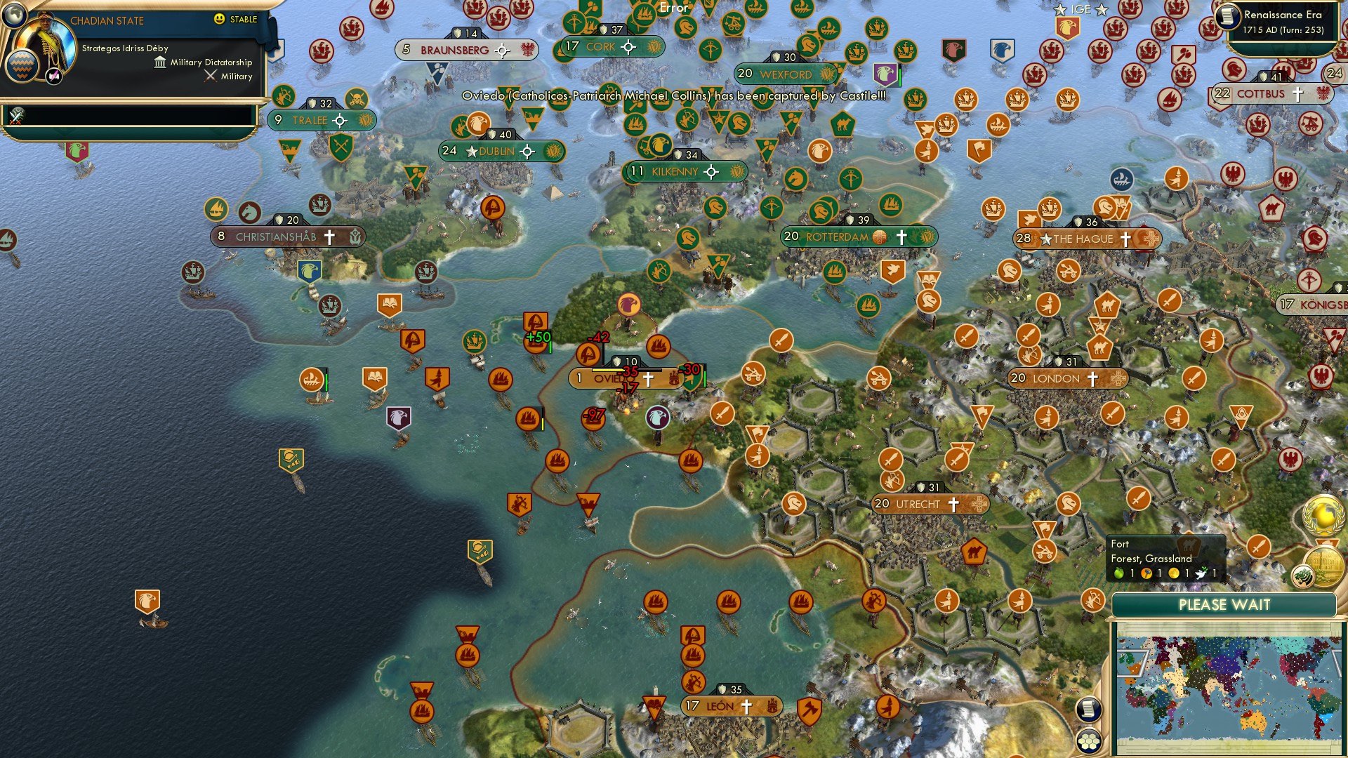 CBR In-Game Screenshot of The Spanish Armada Pulls it Off