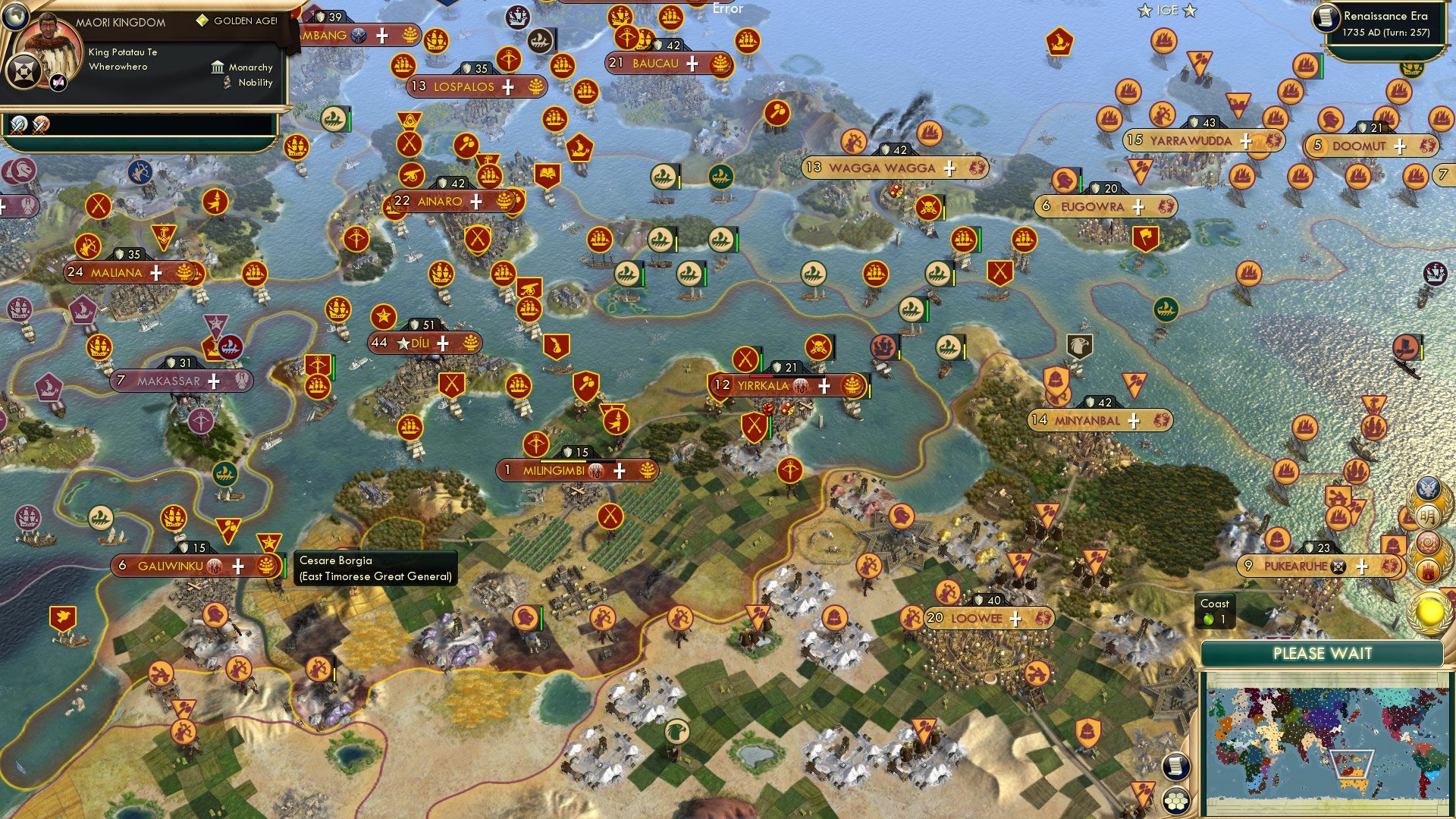CBR In-Game Screenshot of The Australian Condottiere