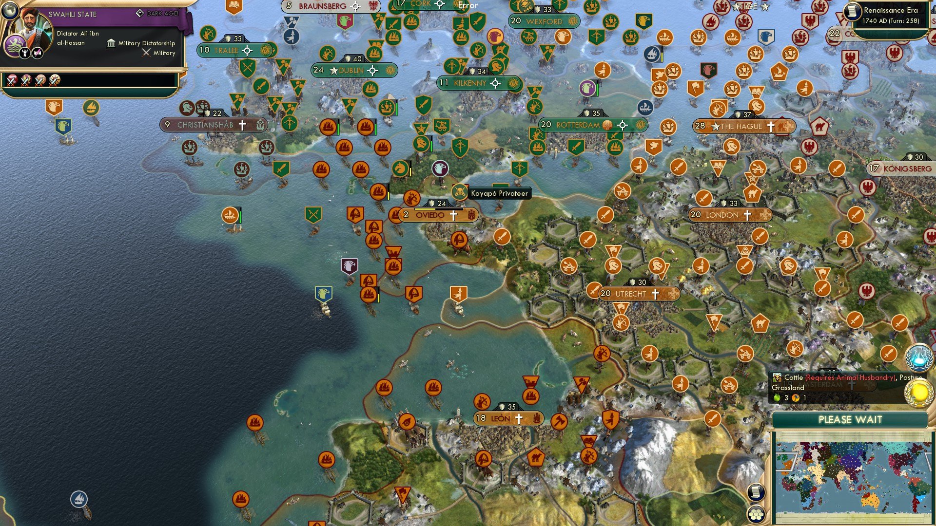 CBR In-Game Screenshot of Look, Man, There Are A Lot of Green Civs