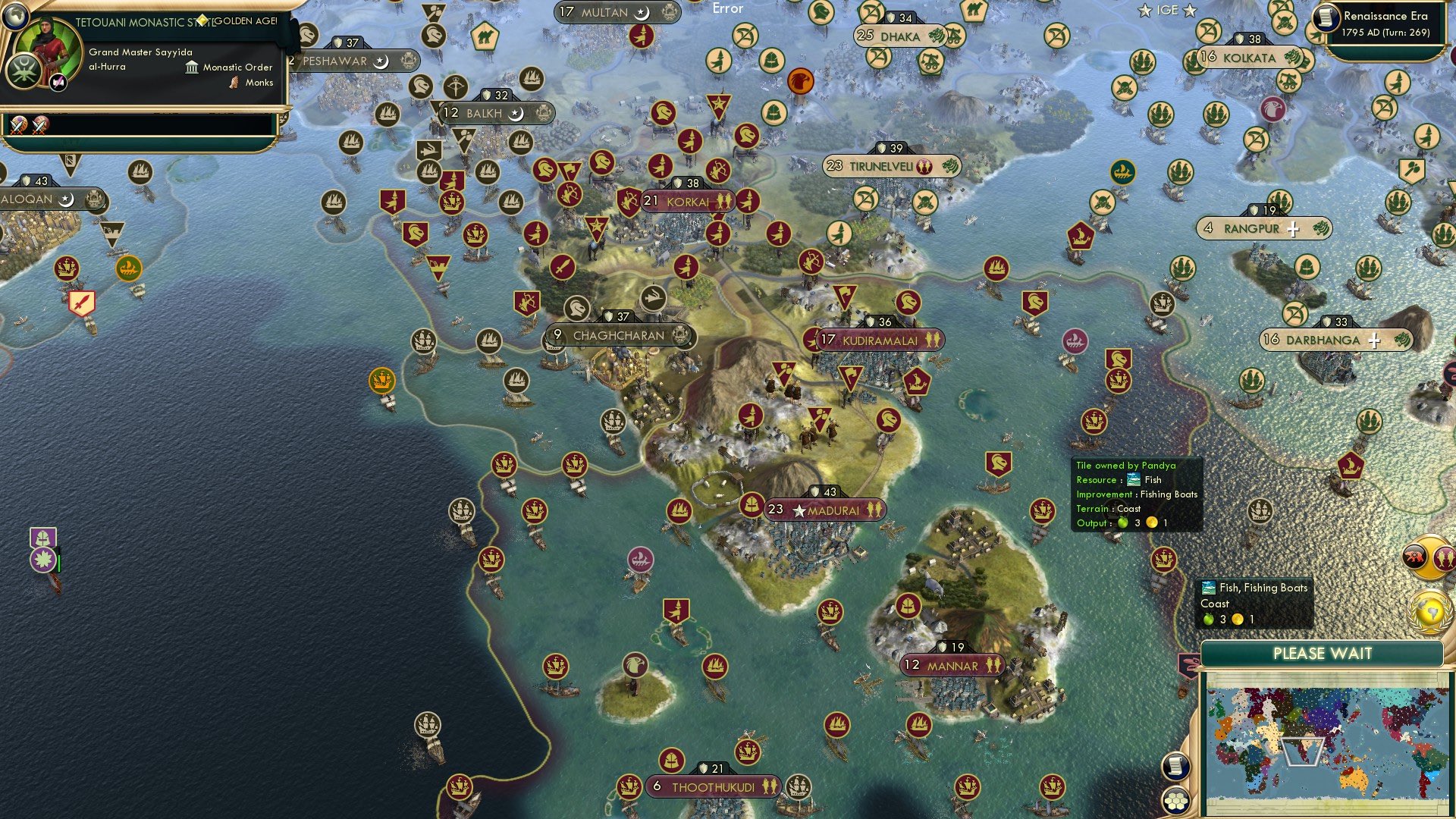 CBR In-Game Screenshot of Sneezing Pandya