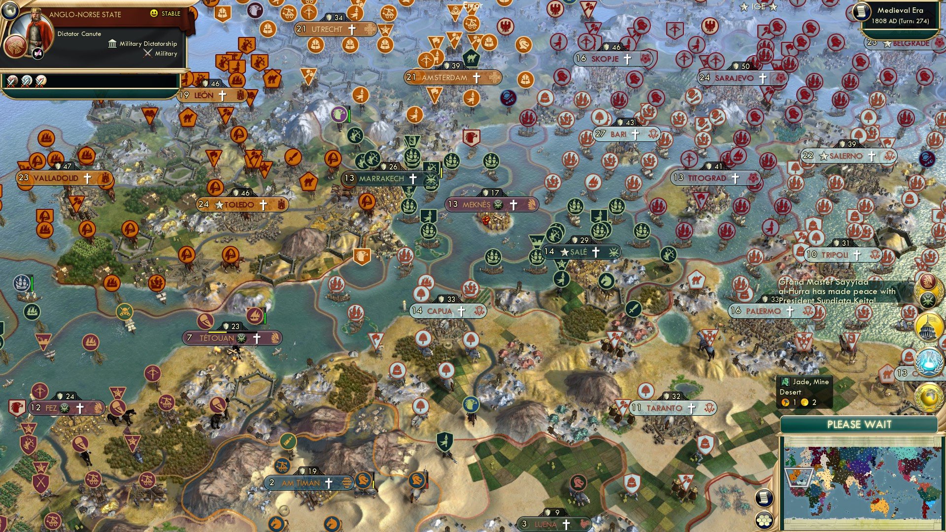 CBR In-Game Screenshot of And Then Marrakech and Sale Split Up