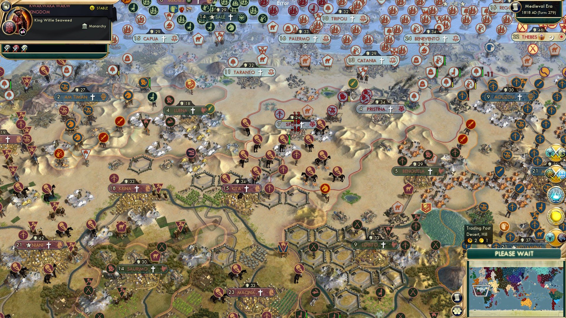 CBR In-Game Screenshot of Splitting Headache