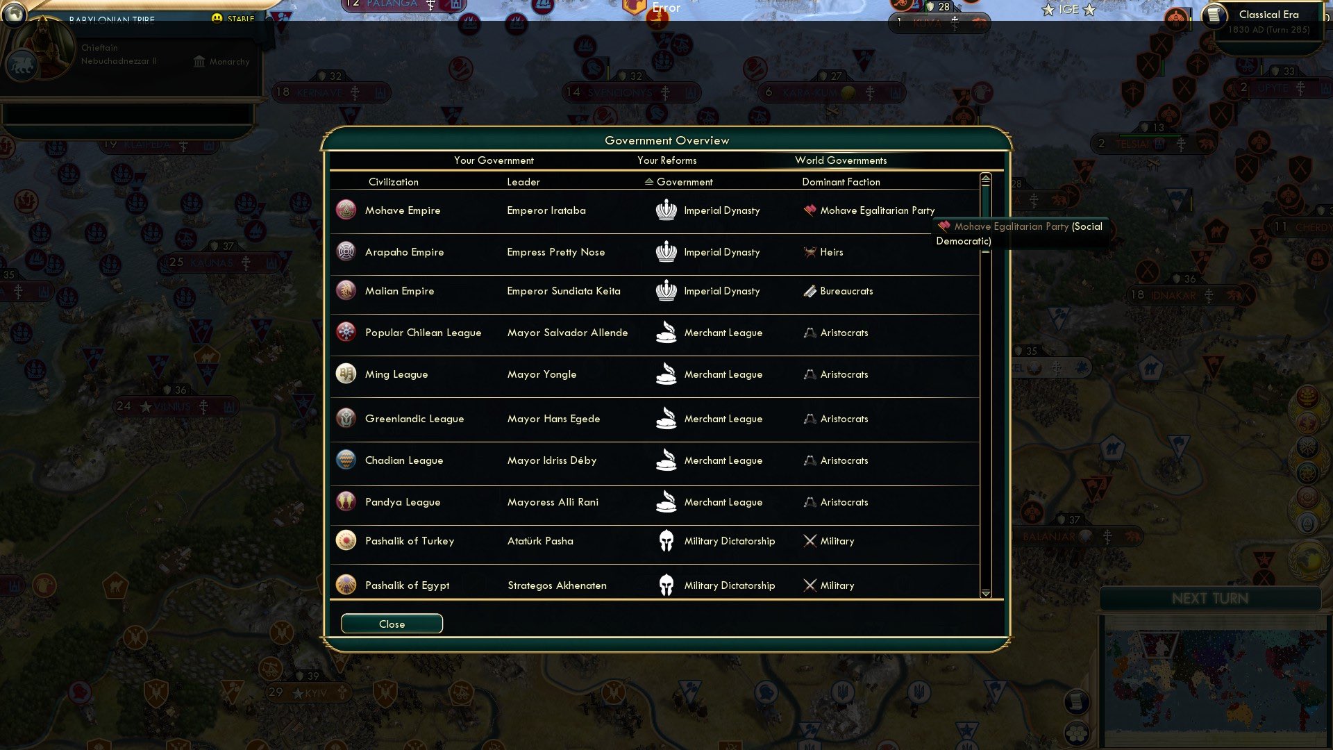 CBR In-Game Screenshot of An Empress With A Pretty Nose