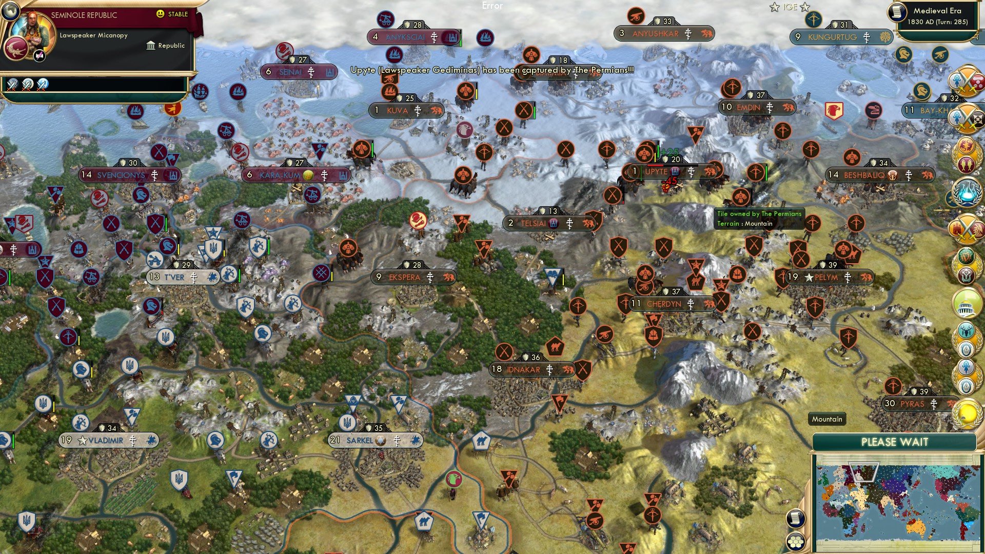 CBR In-Game Screenshot of Funneling Through