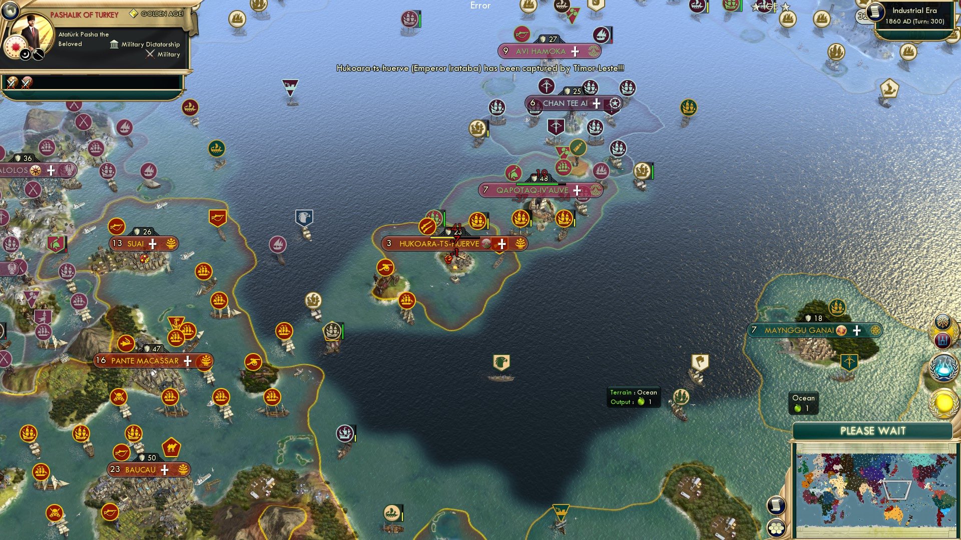 CBR In-Game Screenshot of One City, Two City, Red City, Rue City