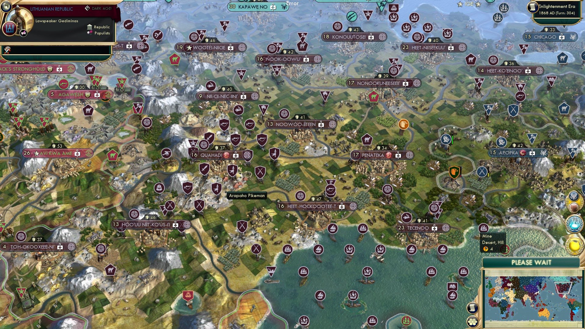 CBR In-Game Screenshot of Arapaho