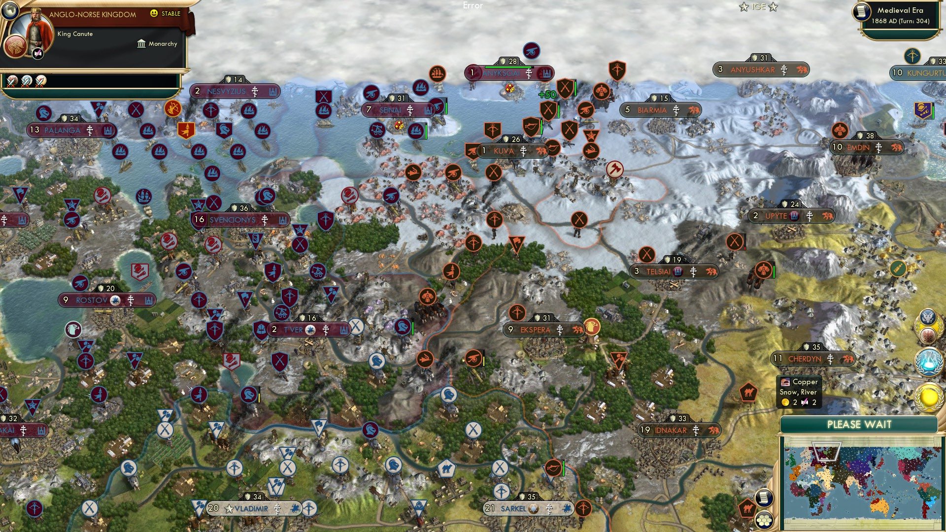 CBR In-Game Screenshot of The Tundra Warfront