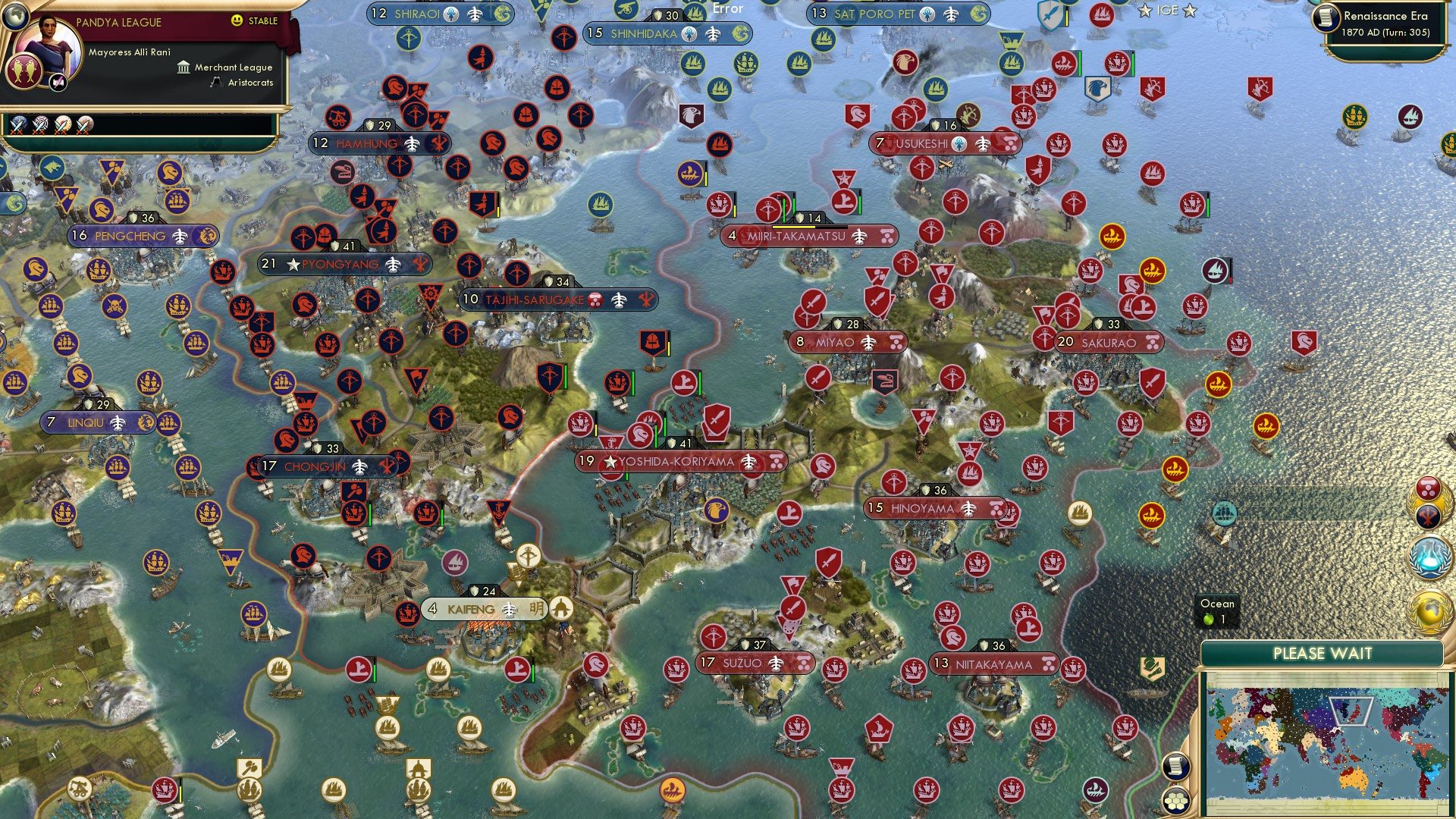 CBR In-Game Screenshot of Peace in the Eastern Sea