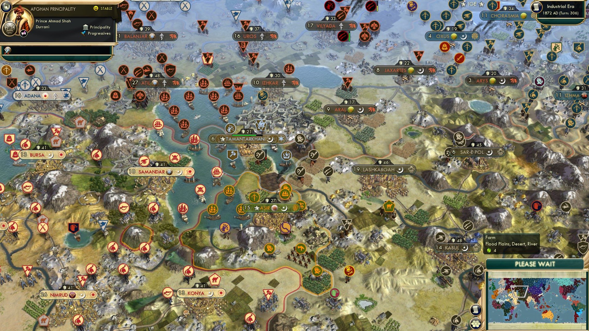 CBR In-Game Screenshot of Central Asian Conflicts