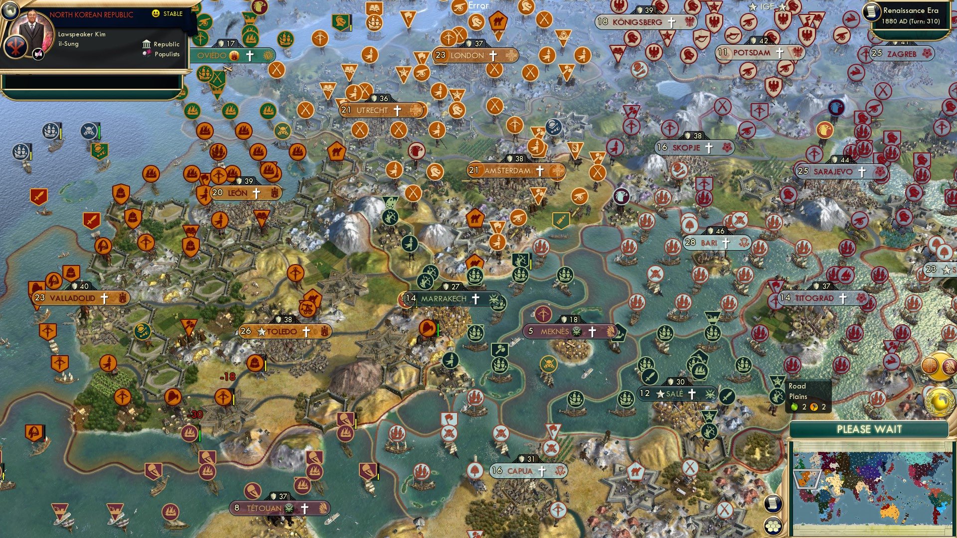 CBR In-Game Screenshot of Western European Ambitions