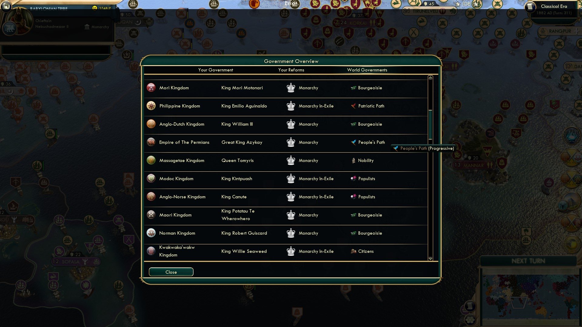 CBR In-Game Screenshot of Gov’t Ov’view 2