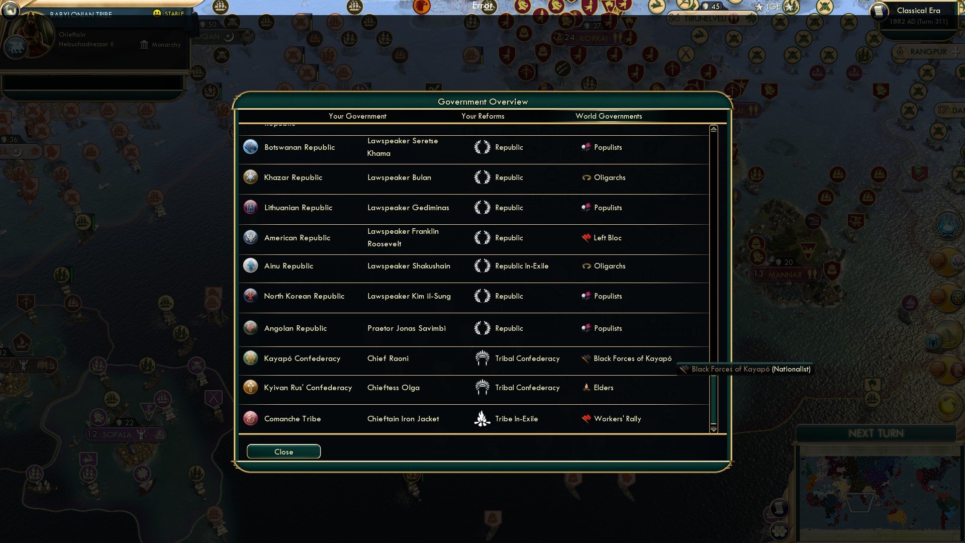 CBR In-Game Screenshot of Gov’t Ov’view 6