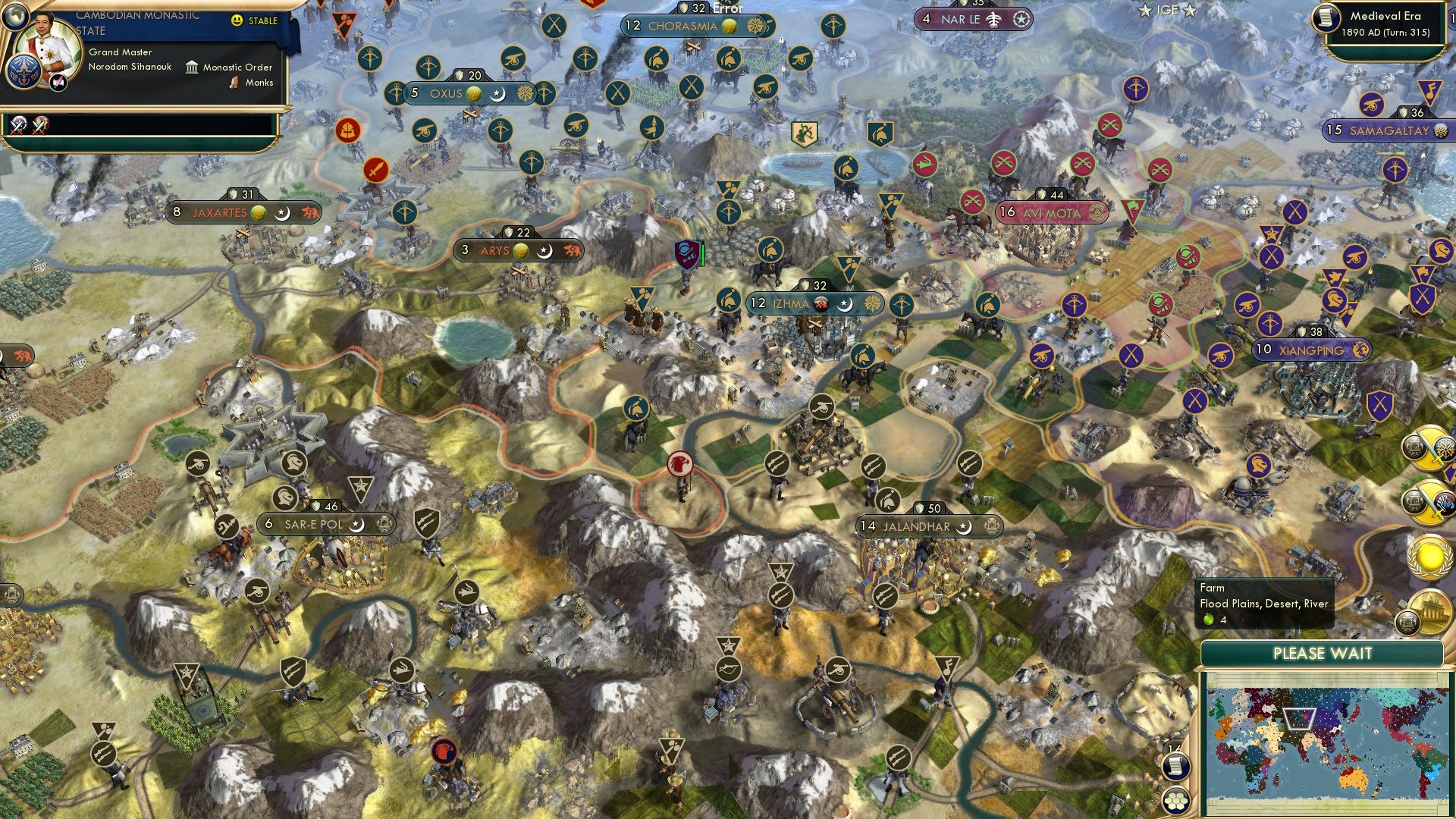 CBR In-Game Screenshot of War in the Tarim