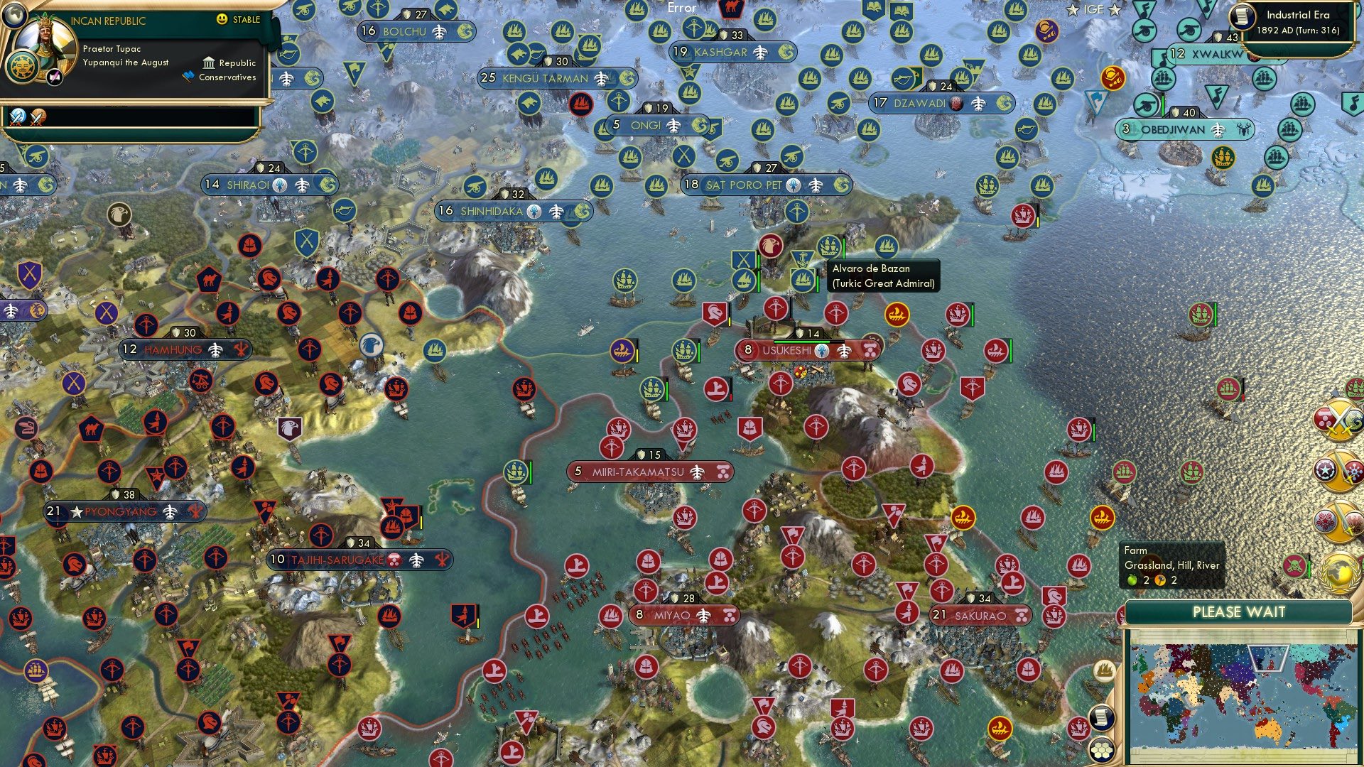 CBR In-Game Screenshot of Blue meets Red