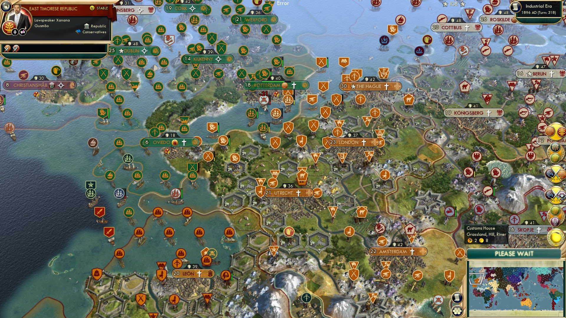 CBR In-Game Screenshot of A burning channel